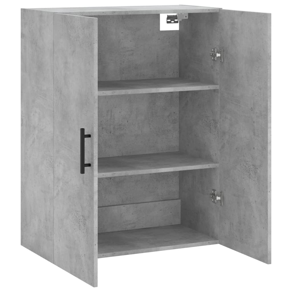 Armoire murale gris béton 69,5x34x90 cm - XIOS