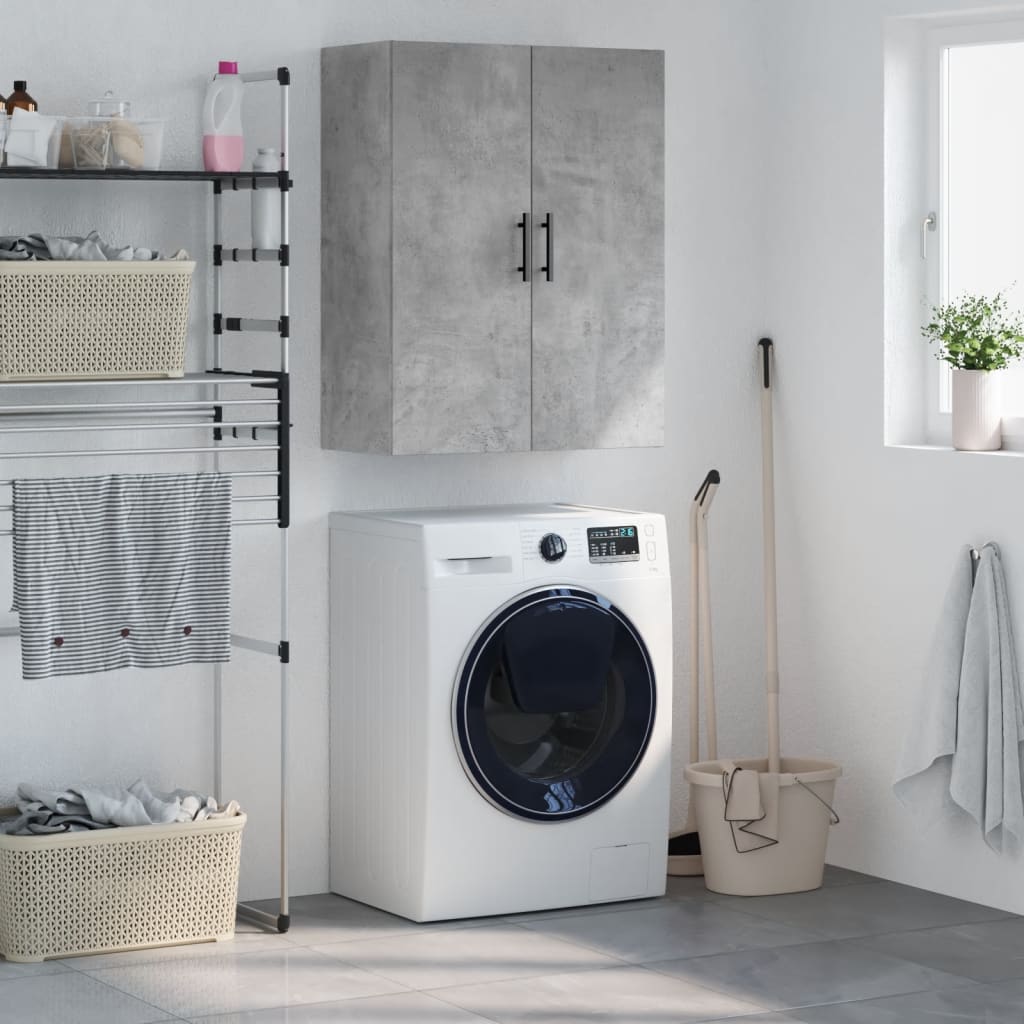 Armoire murale gris béton 69,5x34x90 cm - XIOS