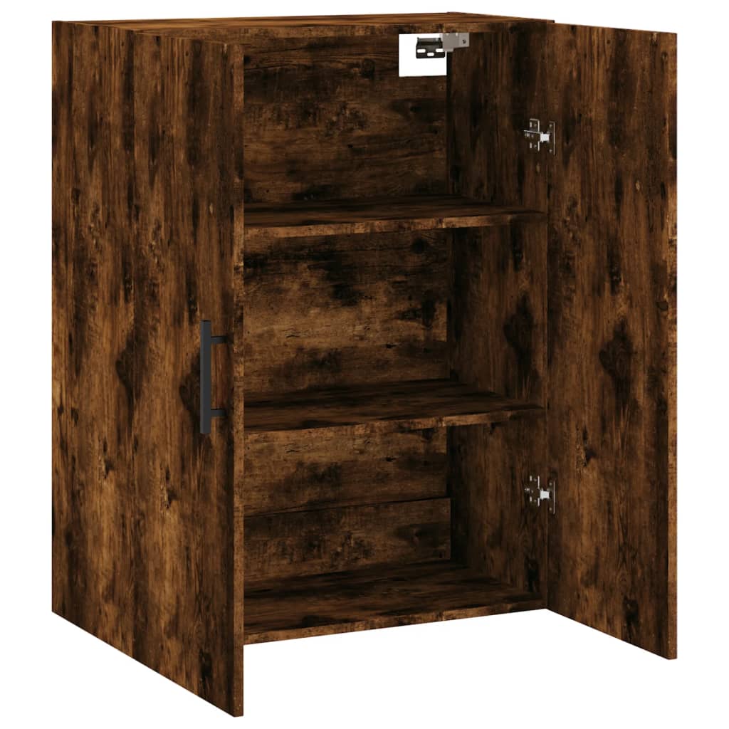 Armoire murale chêne fumé 69,5x34x90 cm - XIOS
