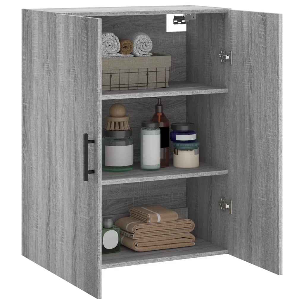 Armoire murale sonoma gris 69,5x34x90 cm - XIOS