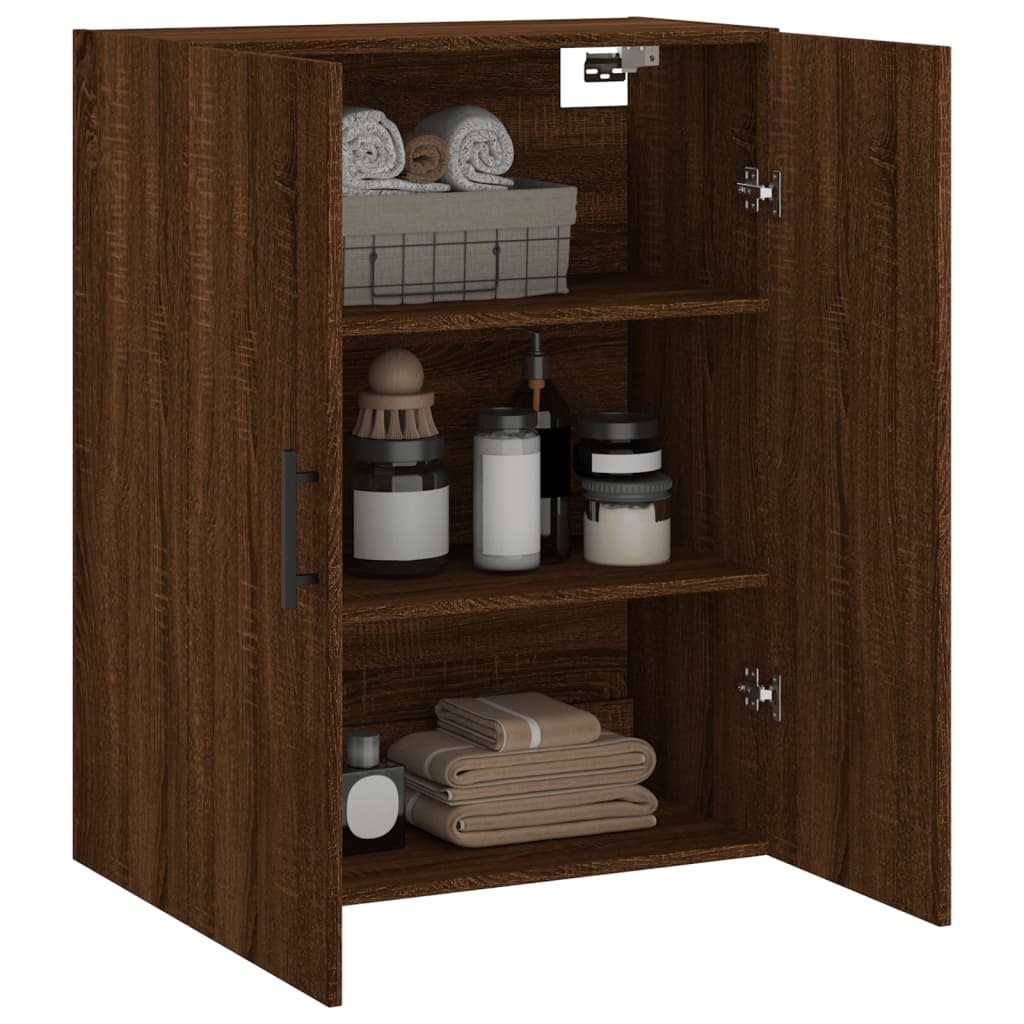 Armoire murale chêne marron 69,5x34x90 cm - XIOS