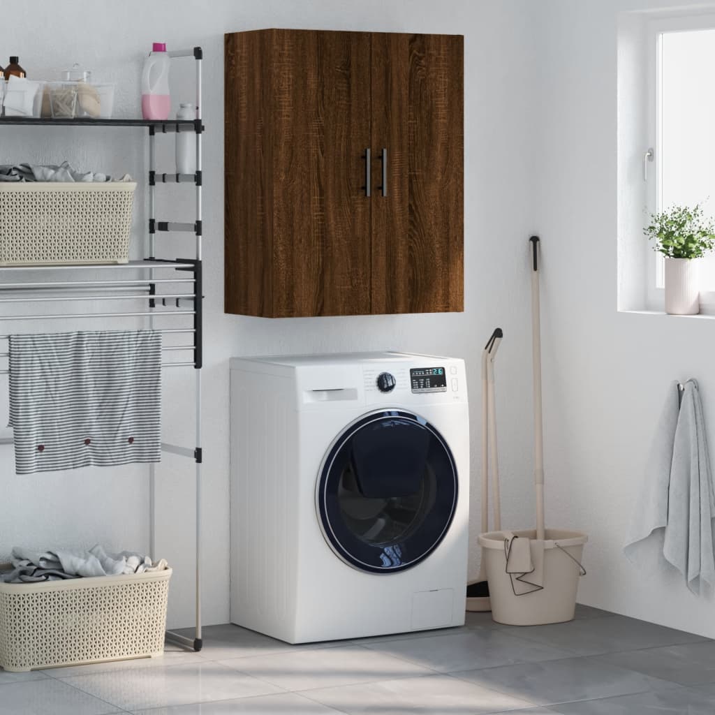 Armoire murale chêne marron 69,5x34x90 cm - XIOS