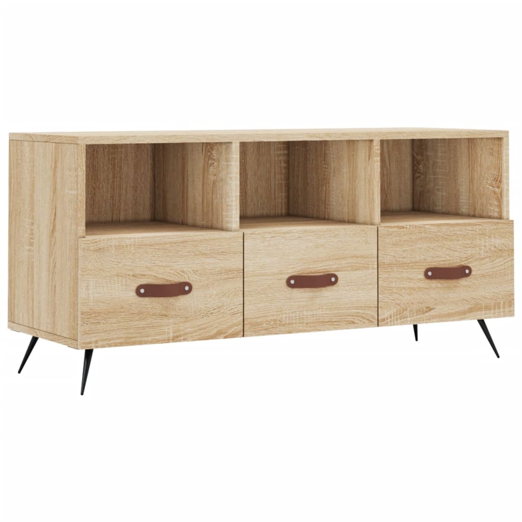 Meuble TV chêne sonoma 102x36x50 cm bois d'ingénierie - XIOS
