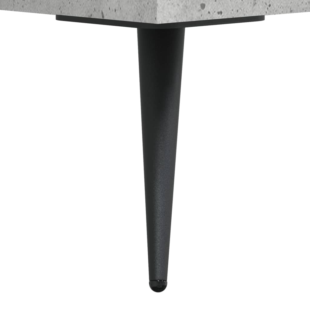 Meuble TV gris béton 102x36x50 cm bois d'ingénierie - XIOS