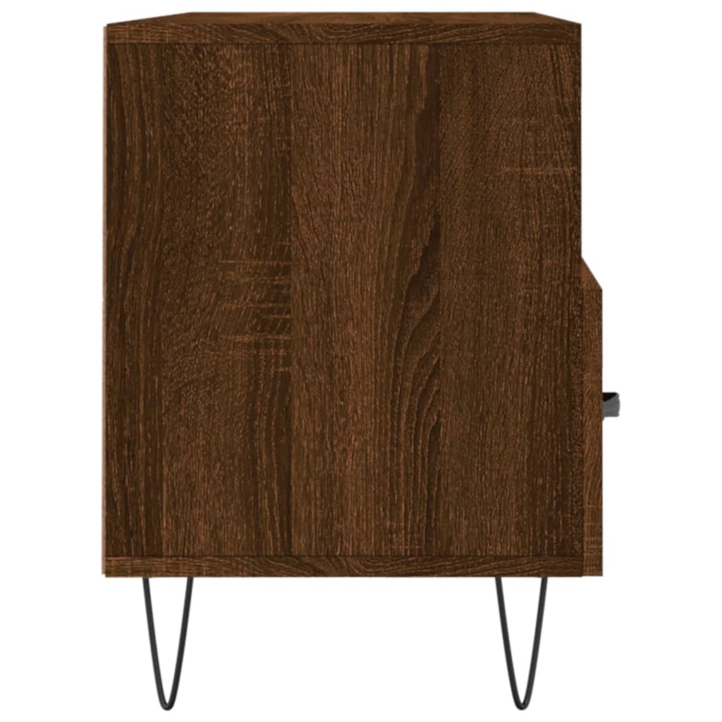 Meuble TV chêne marron 102x36x50 cm bois d'ingénierie - XIOS