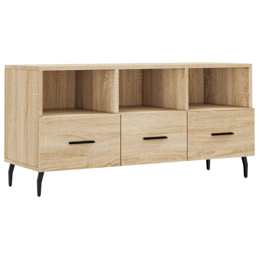 Meuble TV chêne sonoma 102x36x50 cm bois d'ingénierie - XIOS
