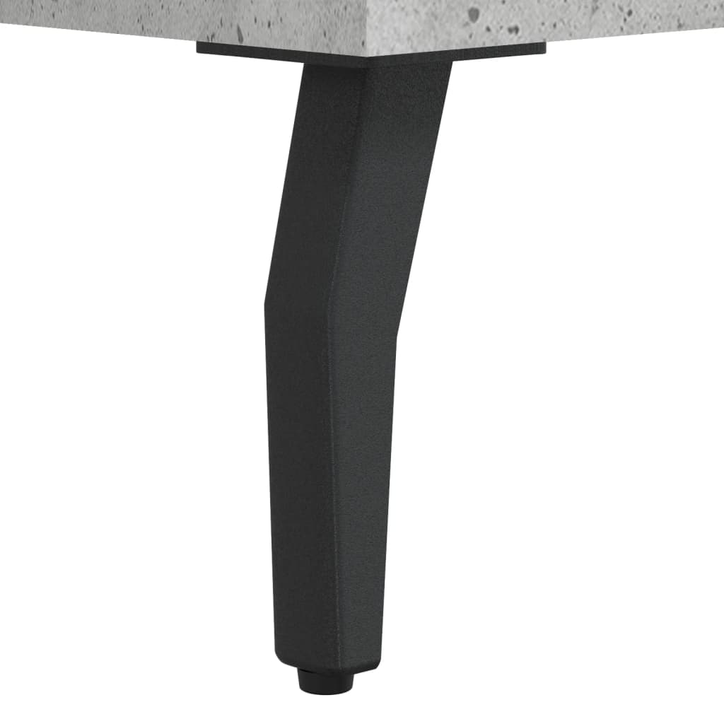 Meuble TV gris béton 102x36x50 cm bois d'ingénierie - XIOS