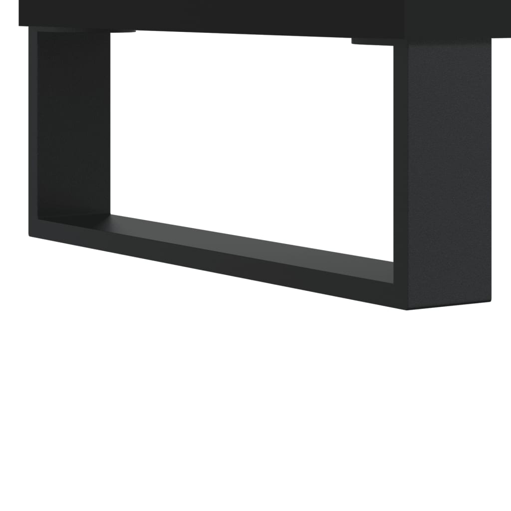 Meuble TV noir 102x36x50 cm bois d'ingénierie - XIOS