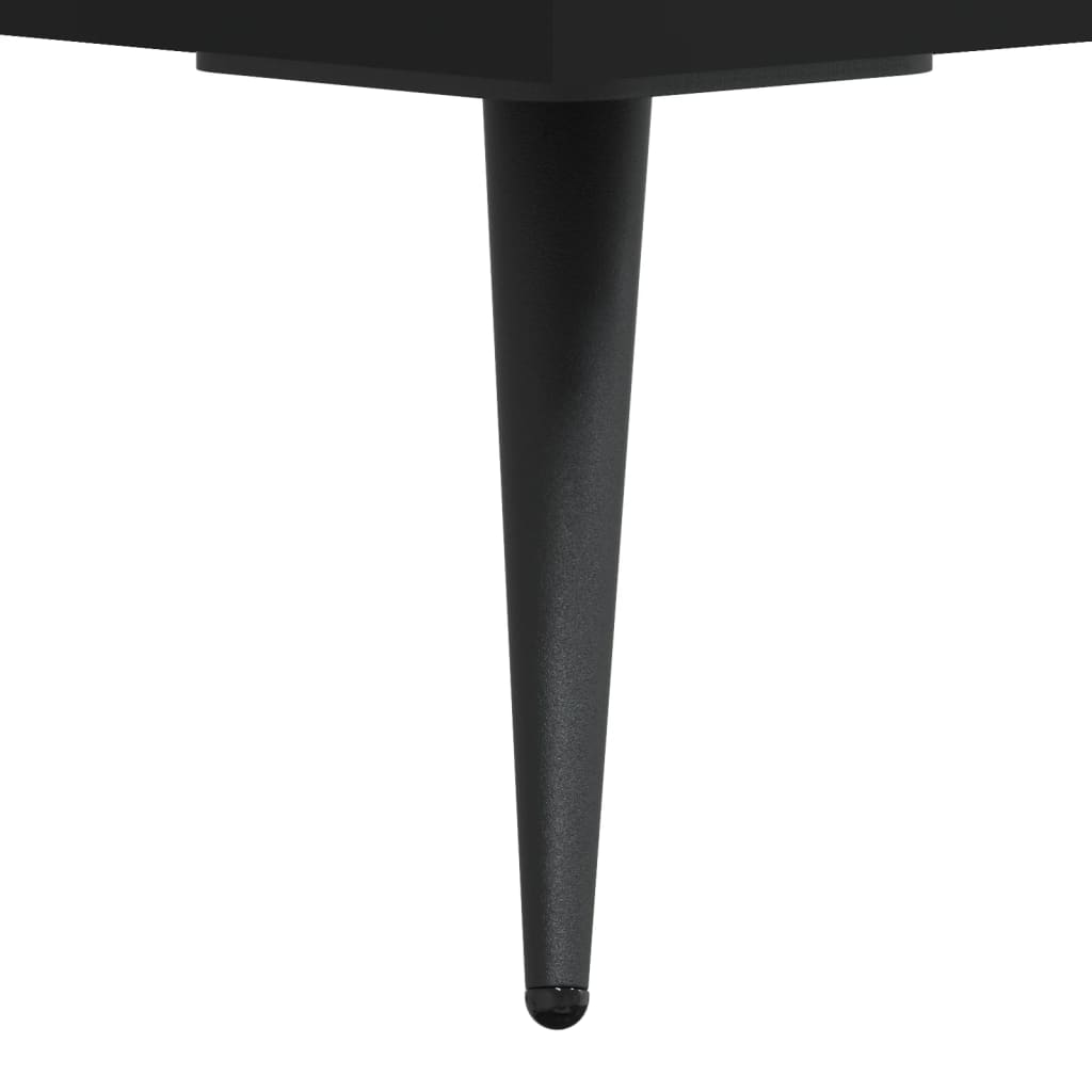 Meuble TV noir 150x36x30 cm bois d'ingénierie - XIOS