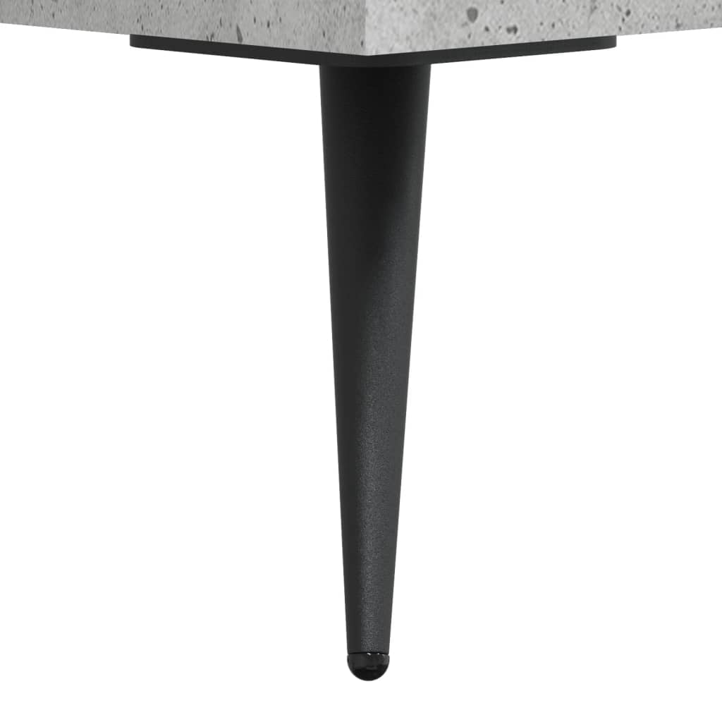 Meuble TV gris béton 150x36x30 cm bois d'ingénierie - XIOS