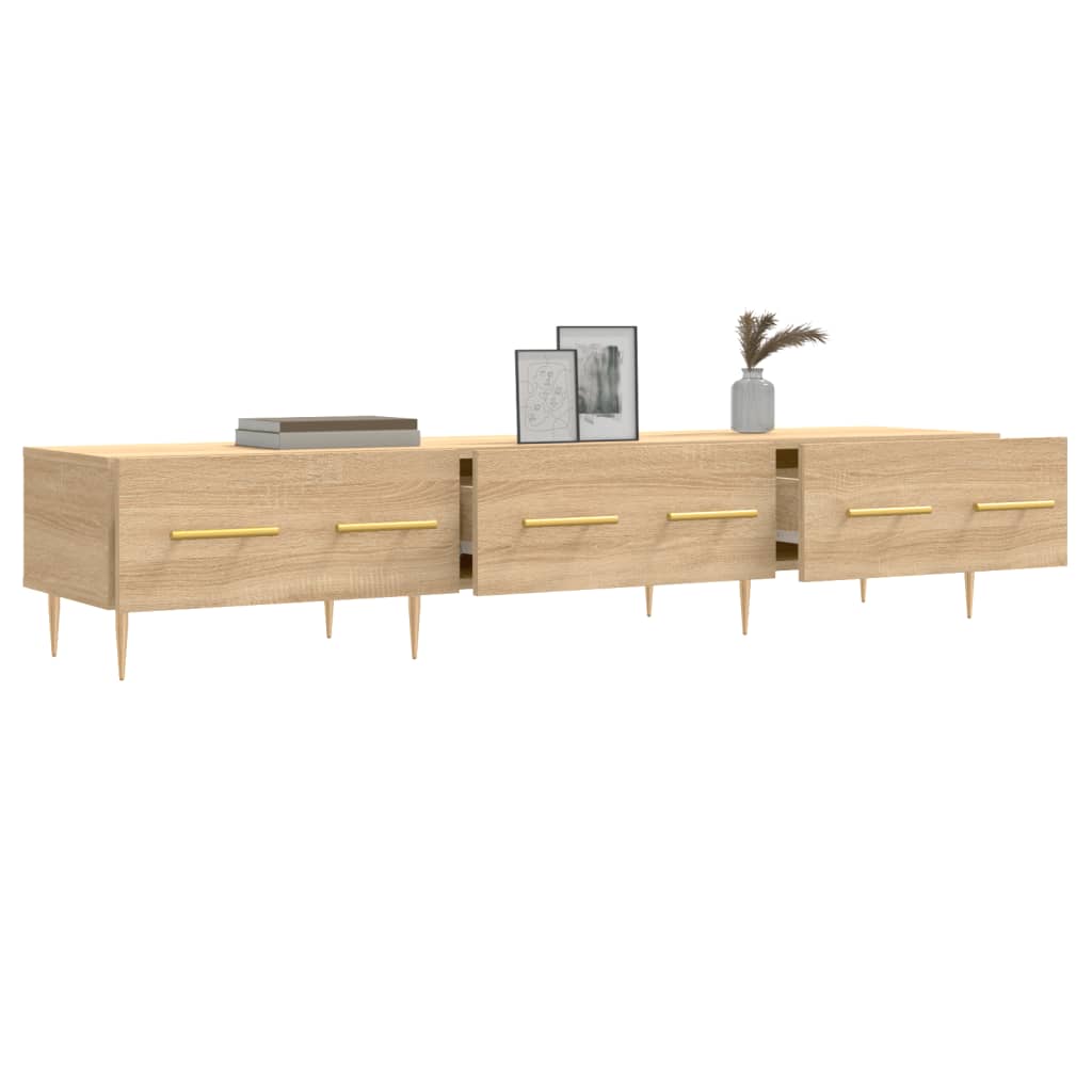 Meuble TV chêne sonoma 150x36x30 cm bois d'ingénierie - XIOS