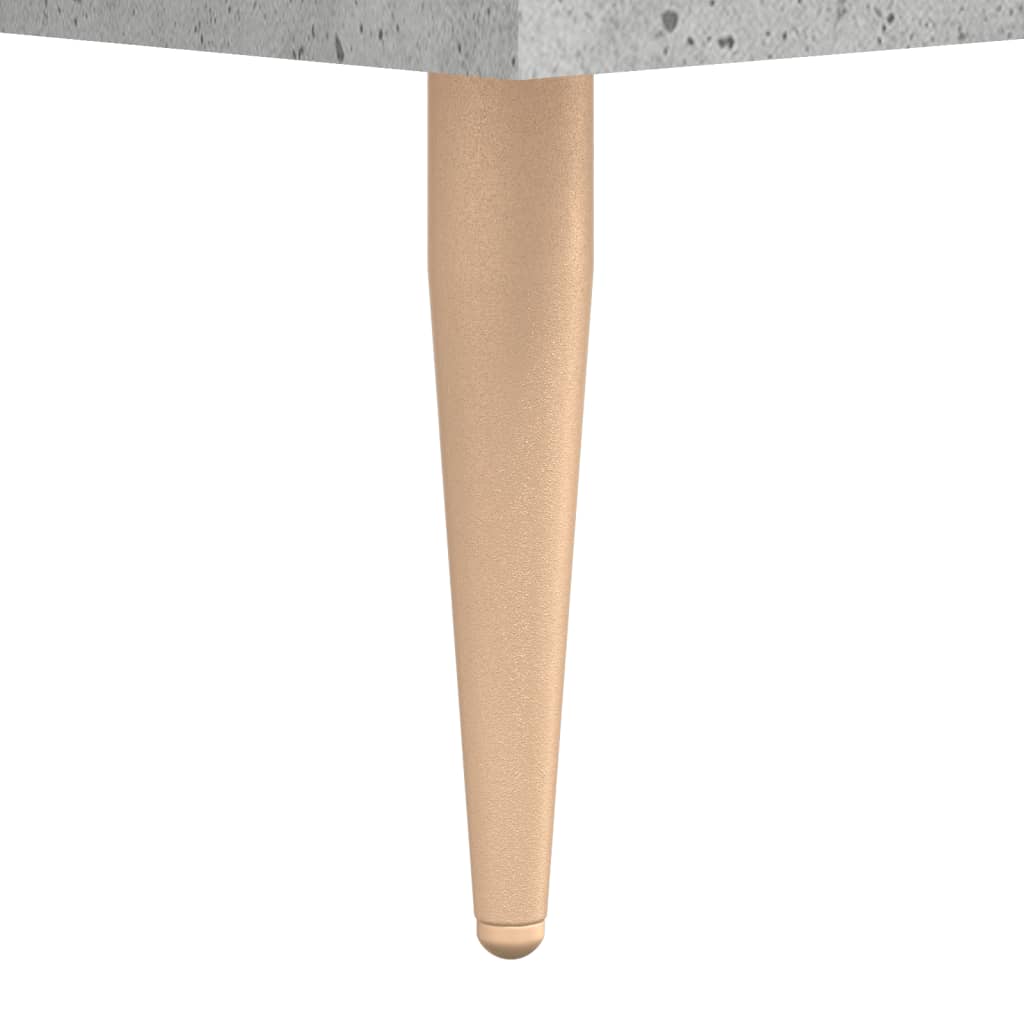 Meuble TV gris béton 150x36x30 cm bois d'ingénierie - XIOS