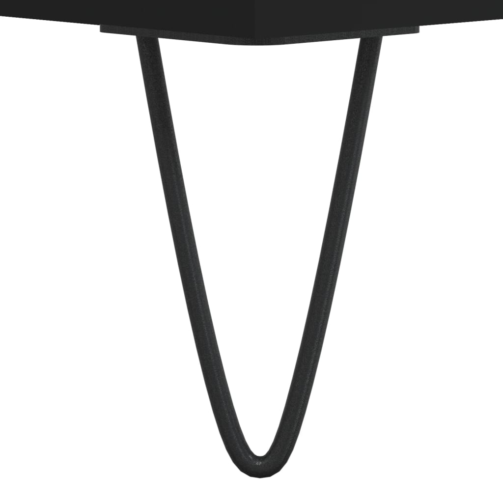 Meuble TV noir 150x36x30 cm bois d'ingénierie - XIOS