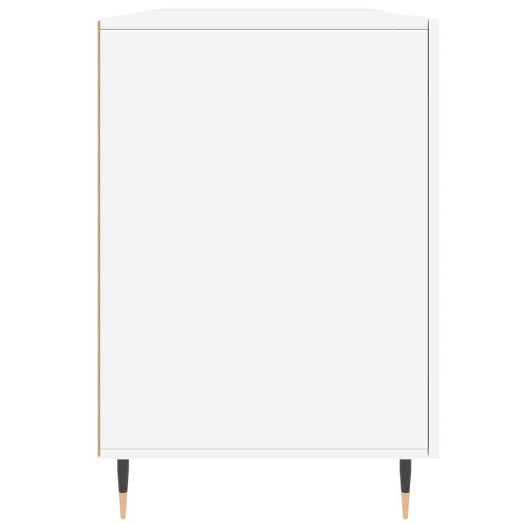 Bureau blanc 140x50x75 cm bois d'ingénierie - XIOS