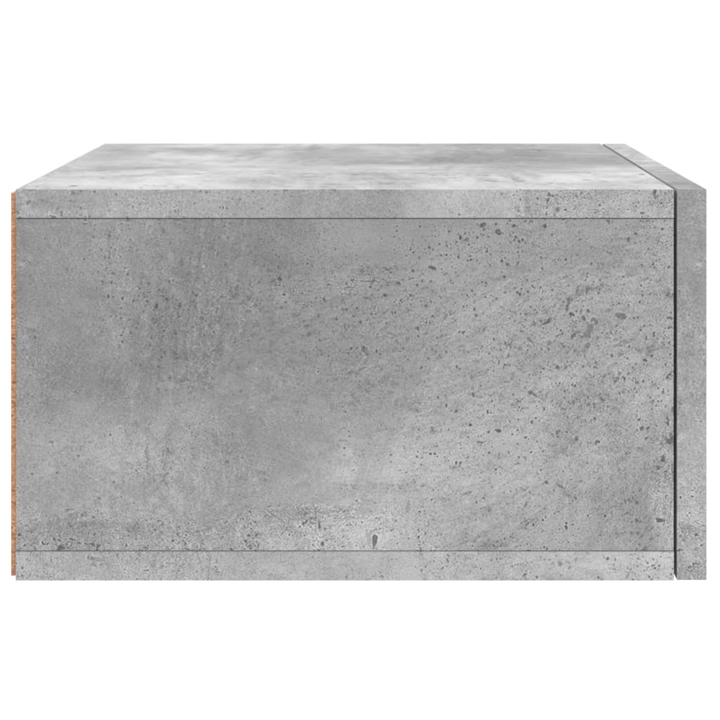 Tables de chevet murales 2 pcs gris béton 35x35x20 cm - XIOS