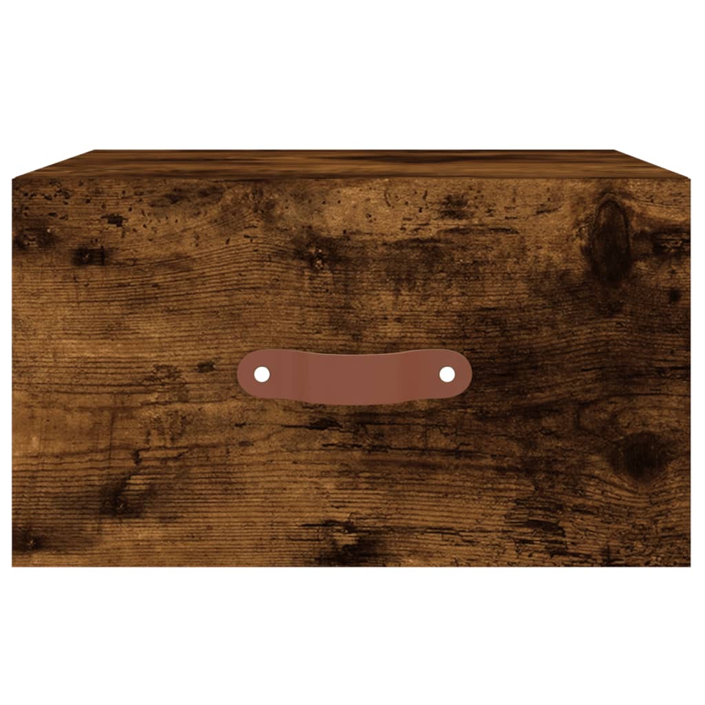 Tables de chevet murales 2 pcs chêne fumé 35x35x20 cm - XIOS