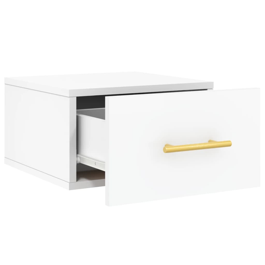 Tables de chevet murales 2 pcs blanc 35x35x20 cm - XIOS