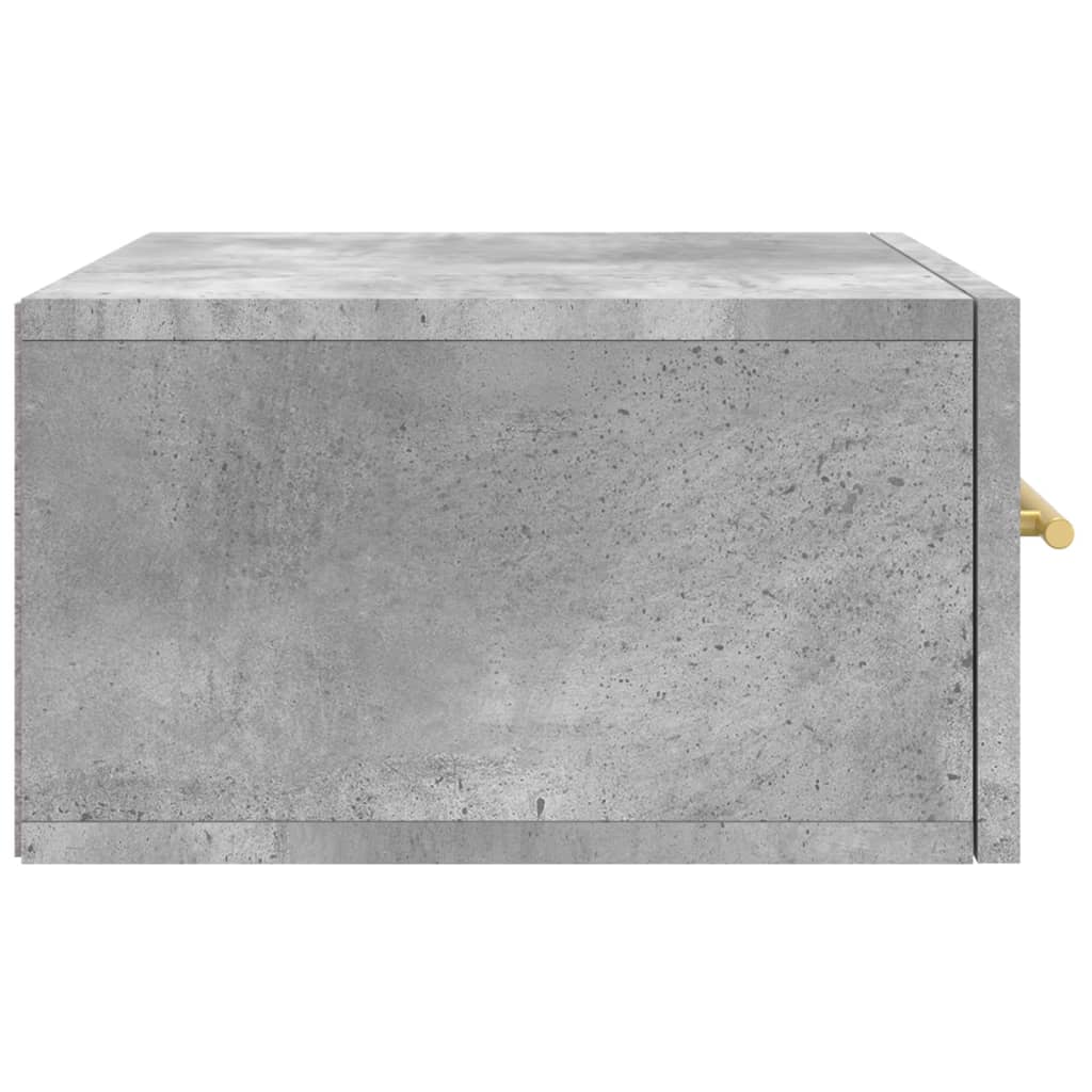 Table de chevet murale gris béton 35x35x20 cm - XIOS