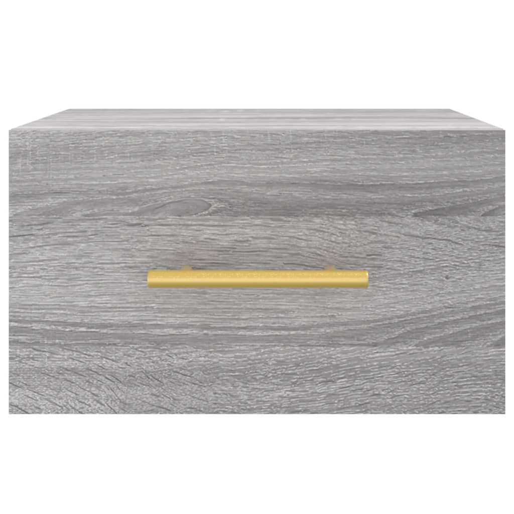 Table de chevet murale sonoma gris 35x35x20 cm - XIOS