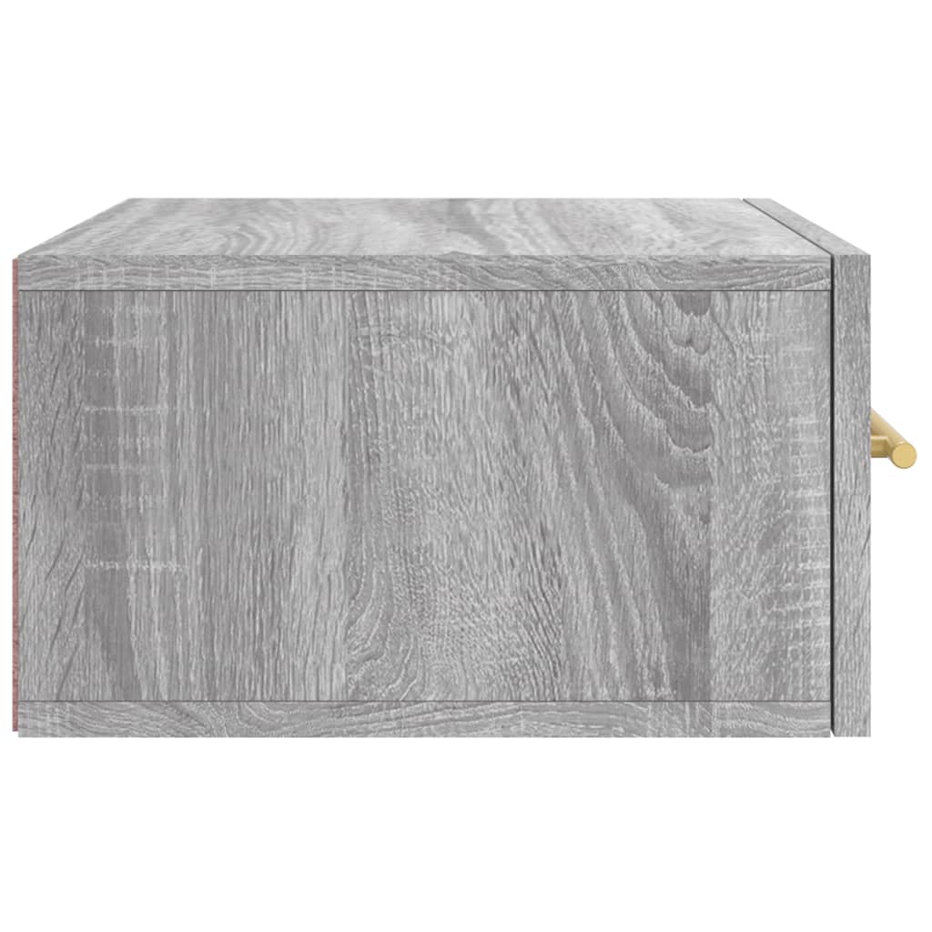 Table de chevet murale sonoma gris 35x35x20 cm - XIOS