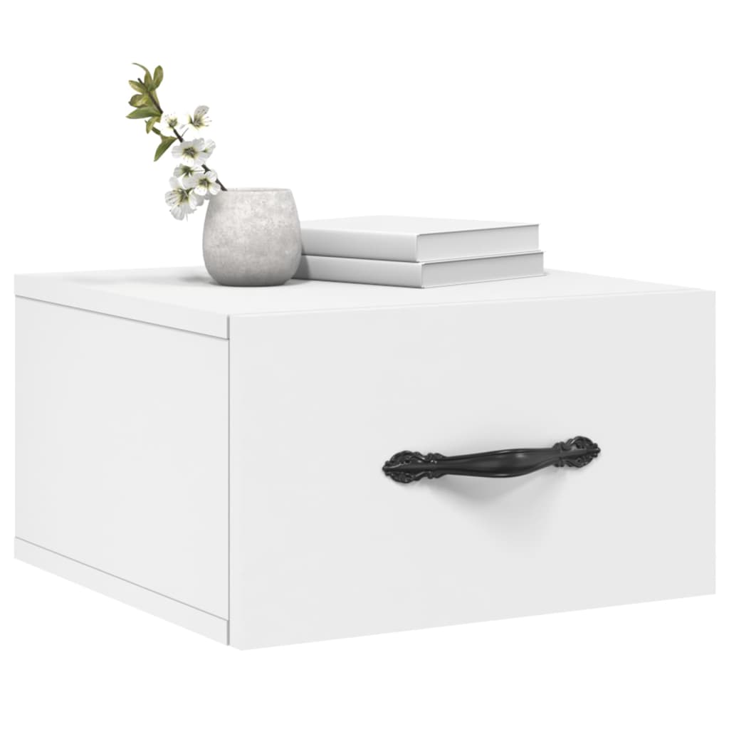 Tables de chevet murales 2 pcs blanc 35x35x20 cm - XIOS