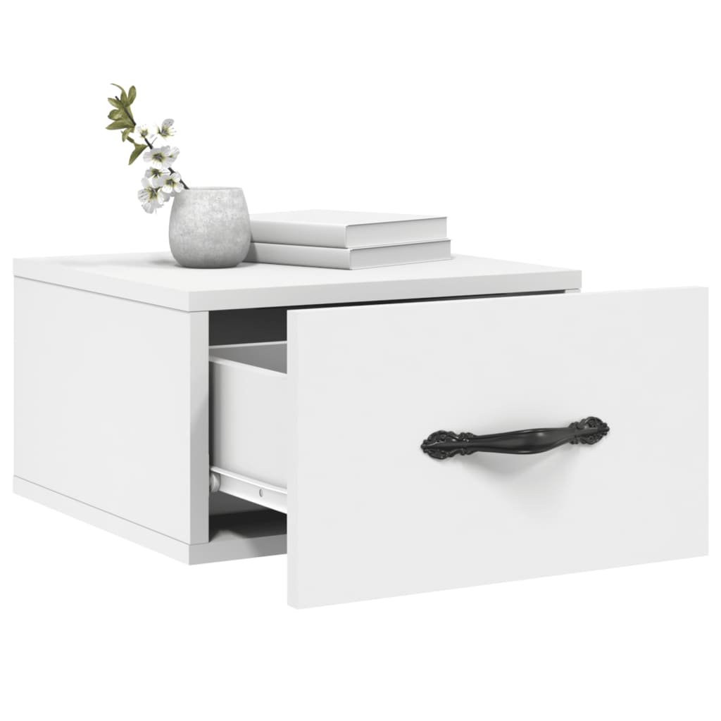 Tables de chevet murales 2 pcs blanc 35x35x20 cm - XIOS