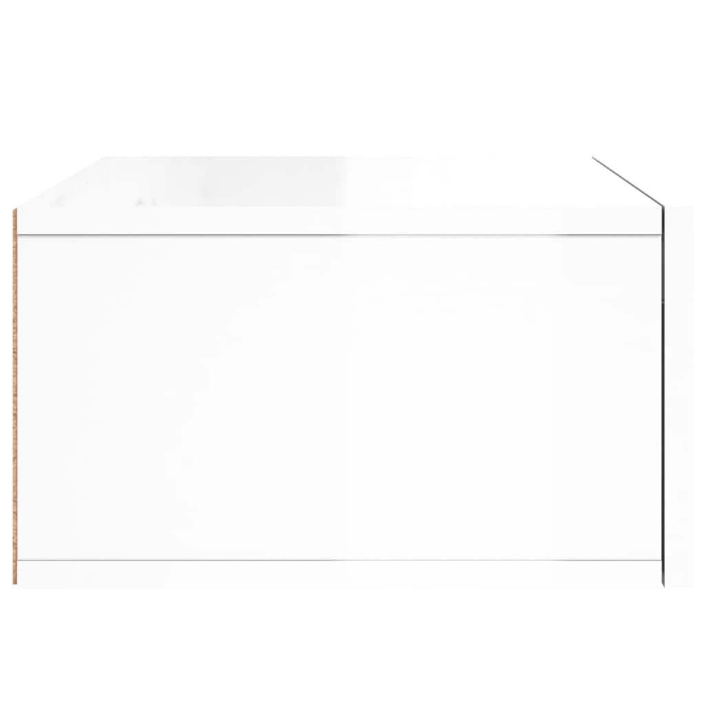 Tables de chevet murales 2 pcs blanc brillant 35x35x20 cm - XIOS