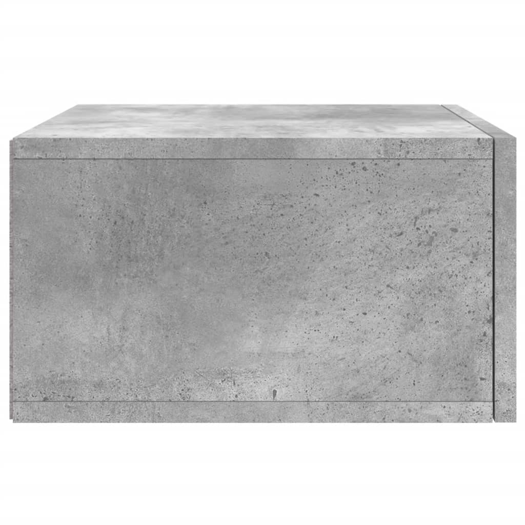 Table de chevet murale gris béton 35x35x20 cm - XIOS