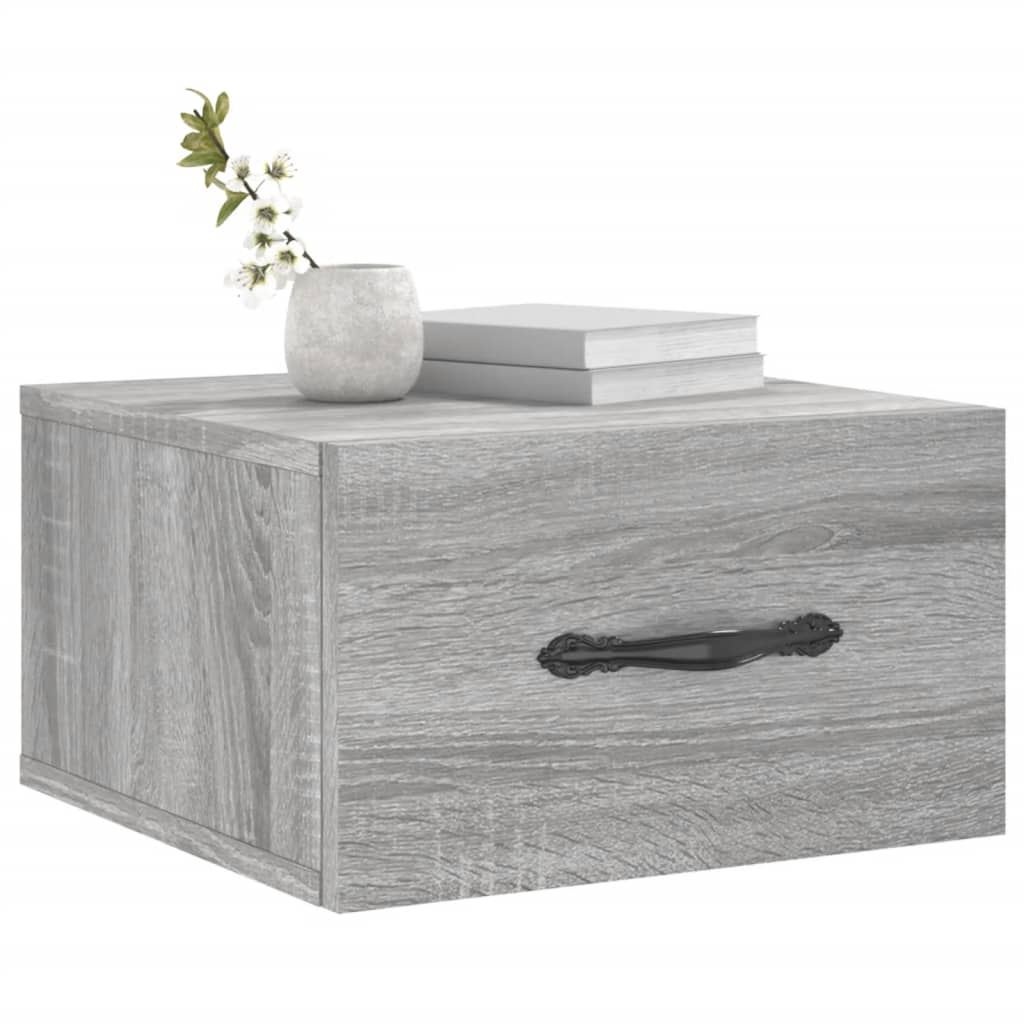 Tables de chevet murales 2 pcs sonoma gris 35x35x20 cm - XIOS