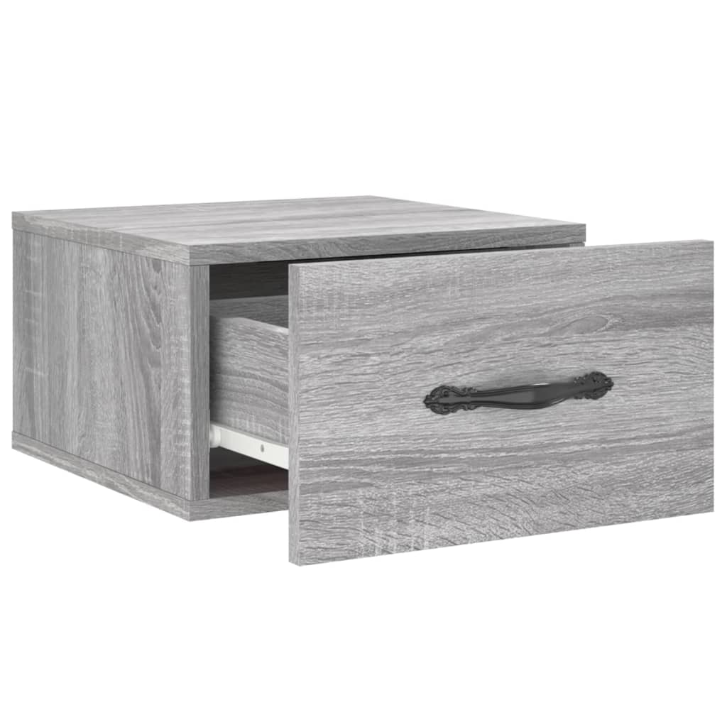 Tables de chevet murales 2 pcs sonoma gris 35x35x20 cm - XIOS