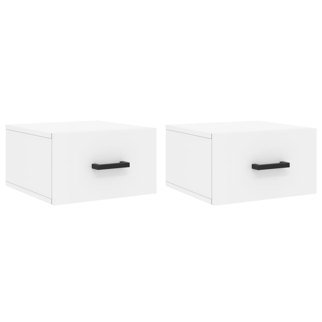 Tables de chevet murales 2 pcs blanc 35x35x20 cm - XIOS
