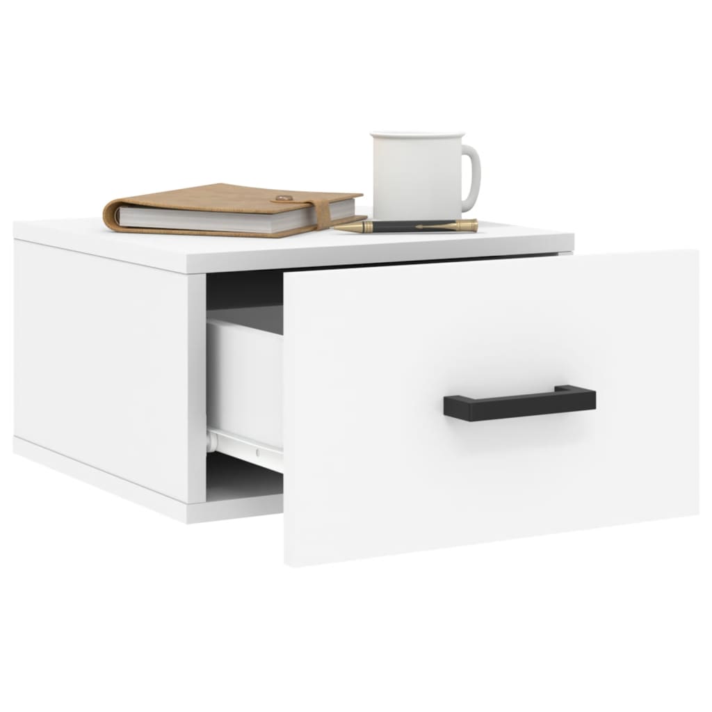 Tables de chevet murales 2 pcs blanc 35x35x20 cm - XIOS