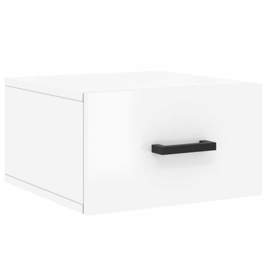 Tables de chevet murales 2 pcs blanc brillant 35x35x20 cm - XIOS