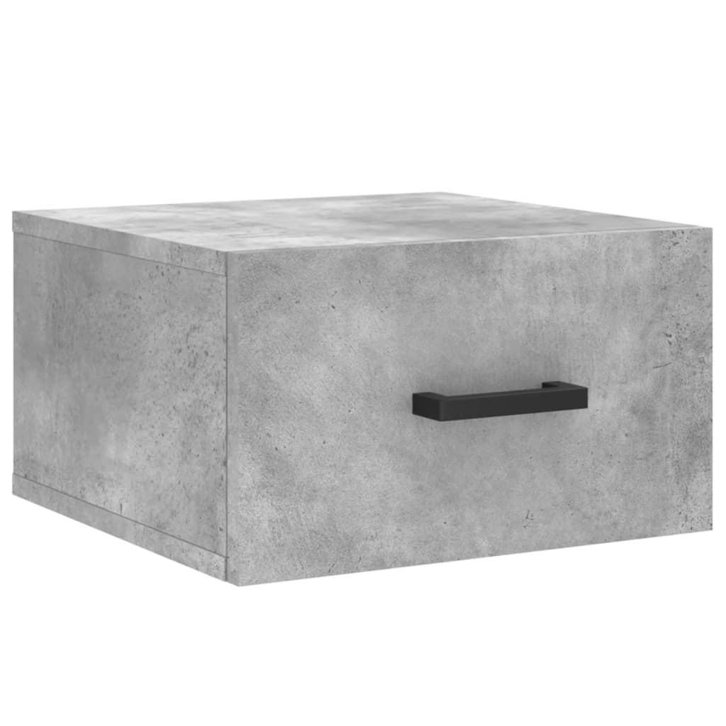 Table de chevet murale gris béton 35x35x20 cm - XIOS