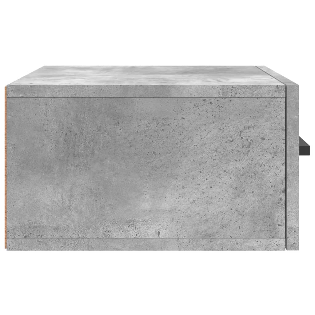 Tables de chevet murales 2 pcs gris béton 35x35x20 cm - XIOS