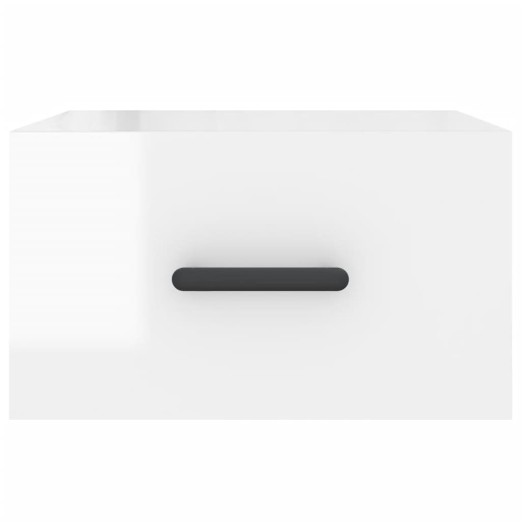 Tables de chevet murales 2 pcs blanc brillant 35x35x20 cm - XIOS