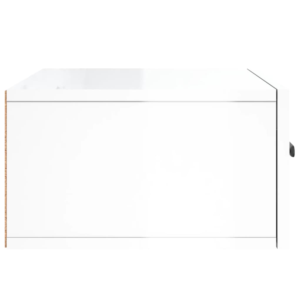 Tables de chevet murales 2 pcs blanc brillant 35x35x20 cm - XIOS
