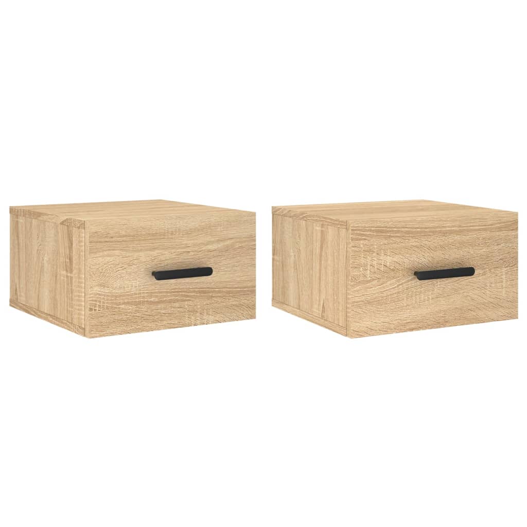 Tables de chevet murales 2 pcs chêne sonoma 35x35x20 cm - XIOS
