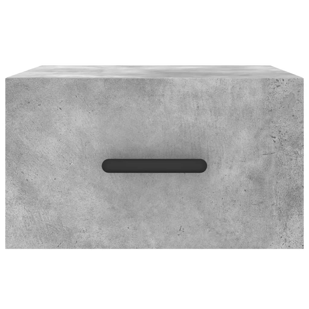 Tables de chevet murales 2 pcs gris béton 35x35x20 cm - XIOS