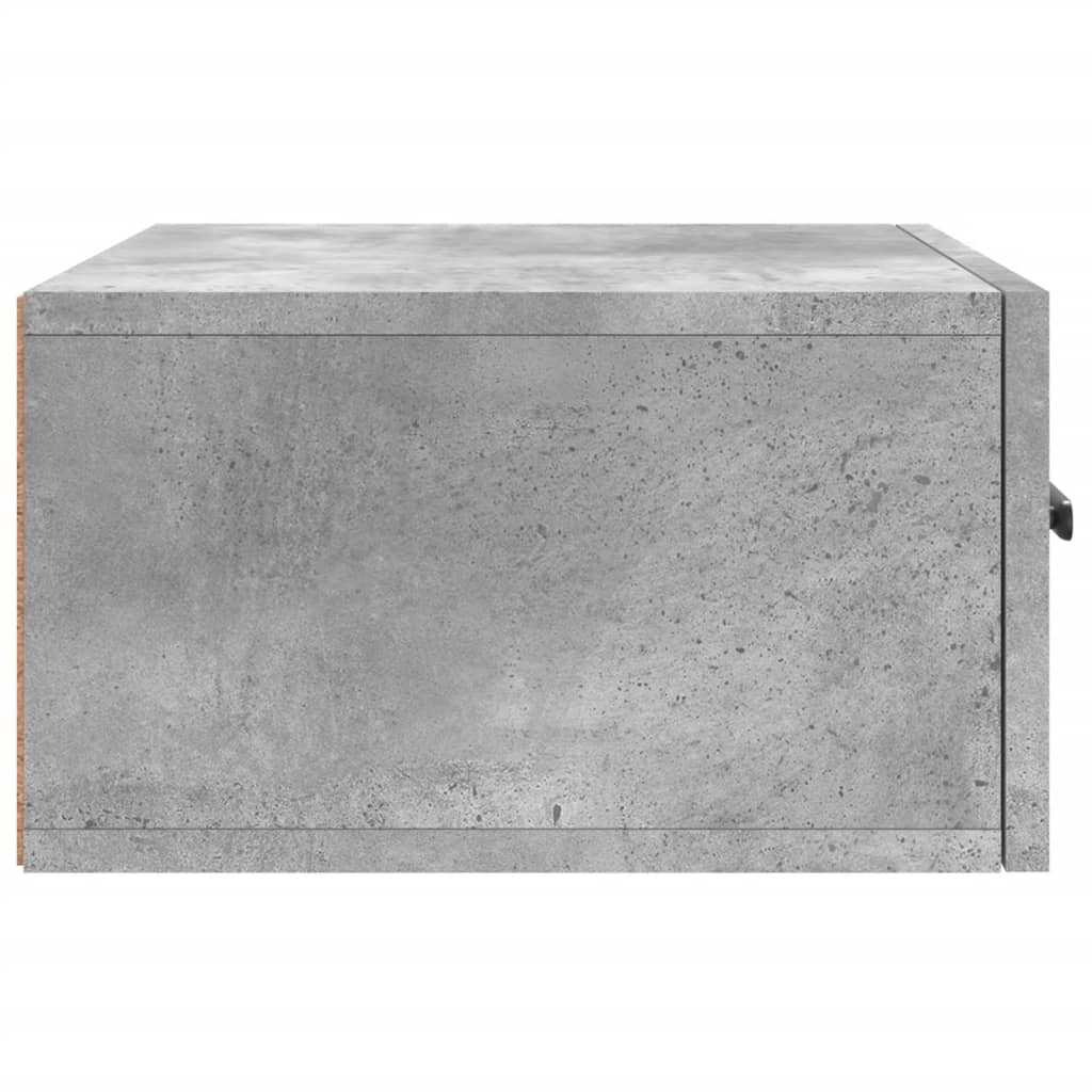 Tables de chevet murales 2 pcs gris béton 35x35x20 cm - XIOS