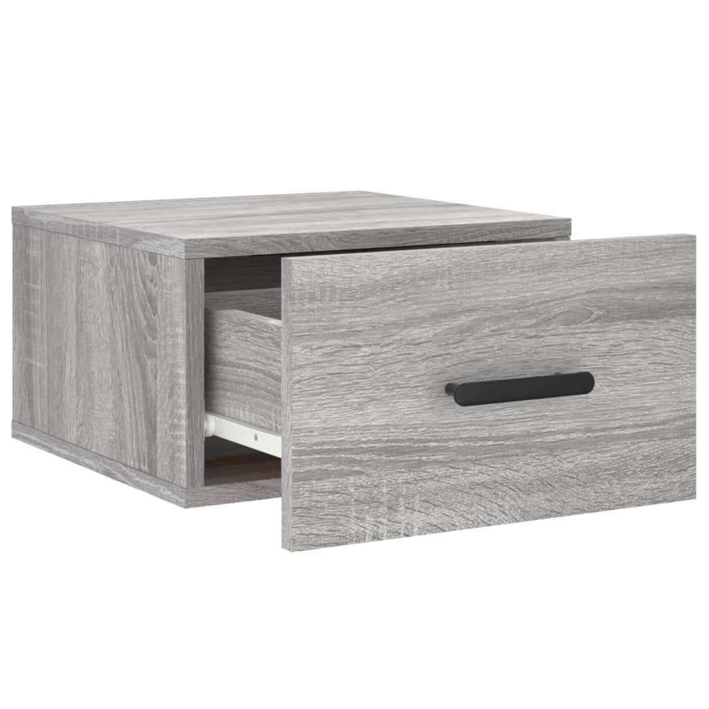 Tables de chevet murales 2 pcs sonoma gris 35x35x20 cm - XIOS