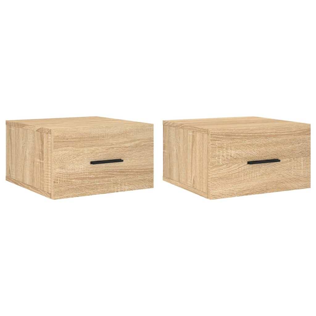 Tables de chevet murales 2 pcs chêne sonoma 35x35x20 cm - XIOS