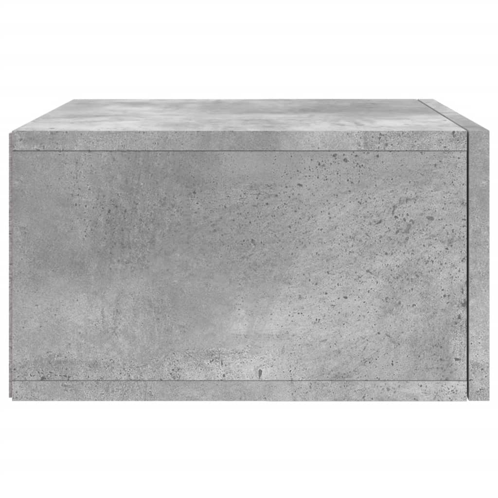 Table de chevet murale gris béton 35x35x20 cm - XIOS