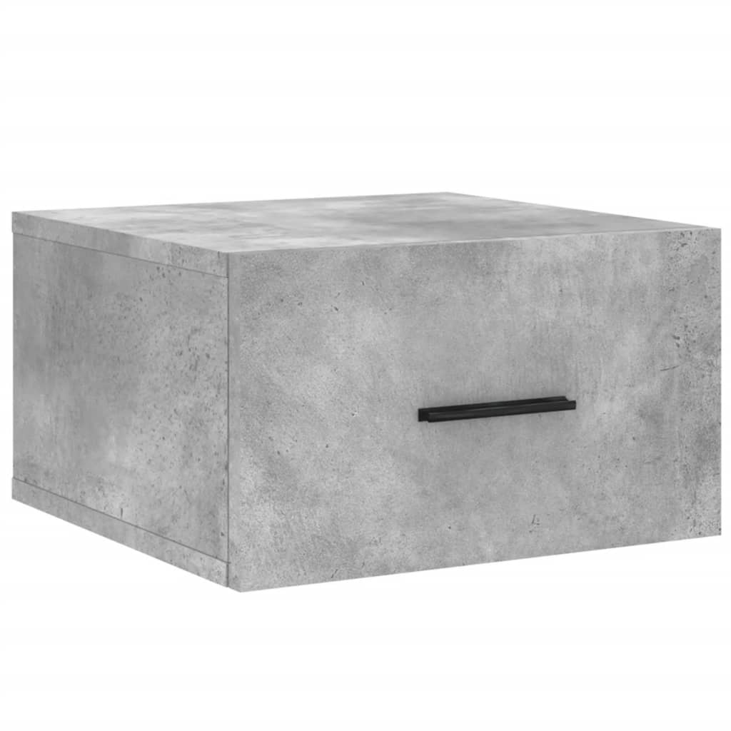 Tables de chevet murales 2 pcs gris béton 35x35x20 cm - XIOS
