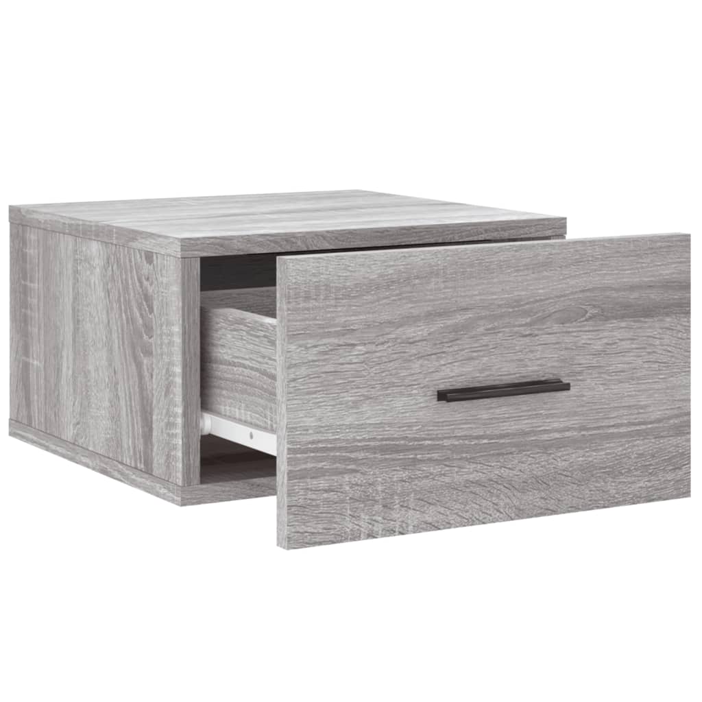 Tables de chevet murales 2 pcs sonoma gris 35x35x20 cm - XIOS