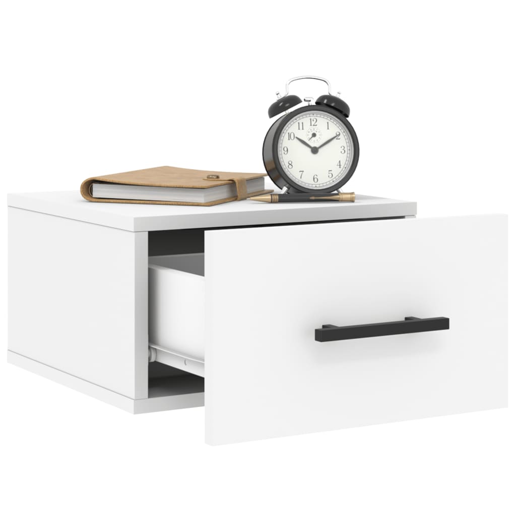 Tables de chevet murales 2 pcs blanc 35x35x20 cm - XIOS
