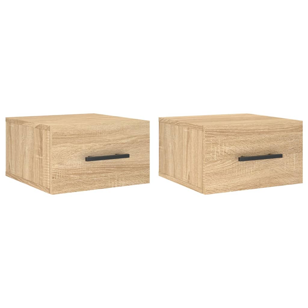 Tables de chevet murales 2 pcs chêne sonoma 35x35x20 cm - XIOS