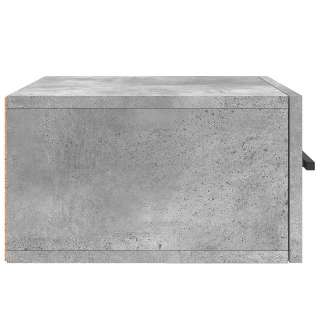 Table de chevet murale gris béton 35x35x20 cm - XIOS
