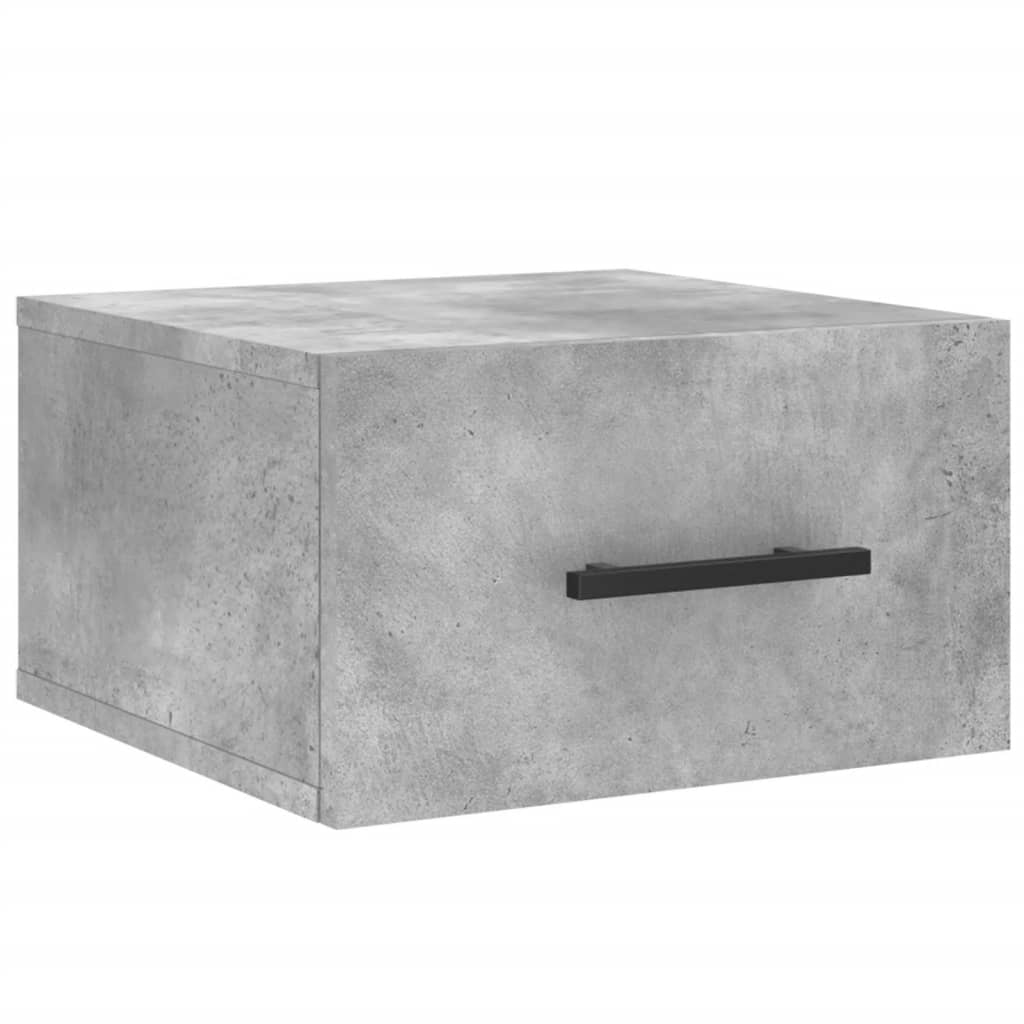 Tables de chevet murales 2 pcs gris béton 35x35x20 cm - XIOS