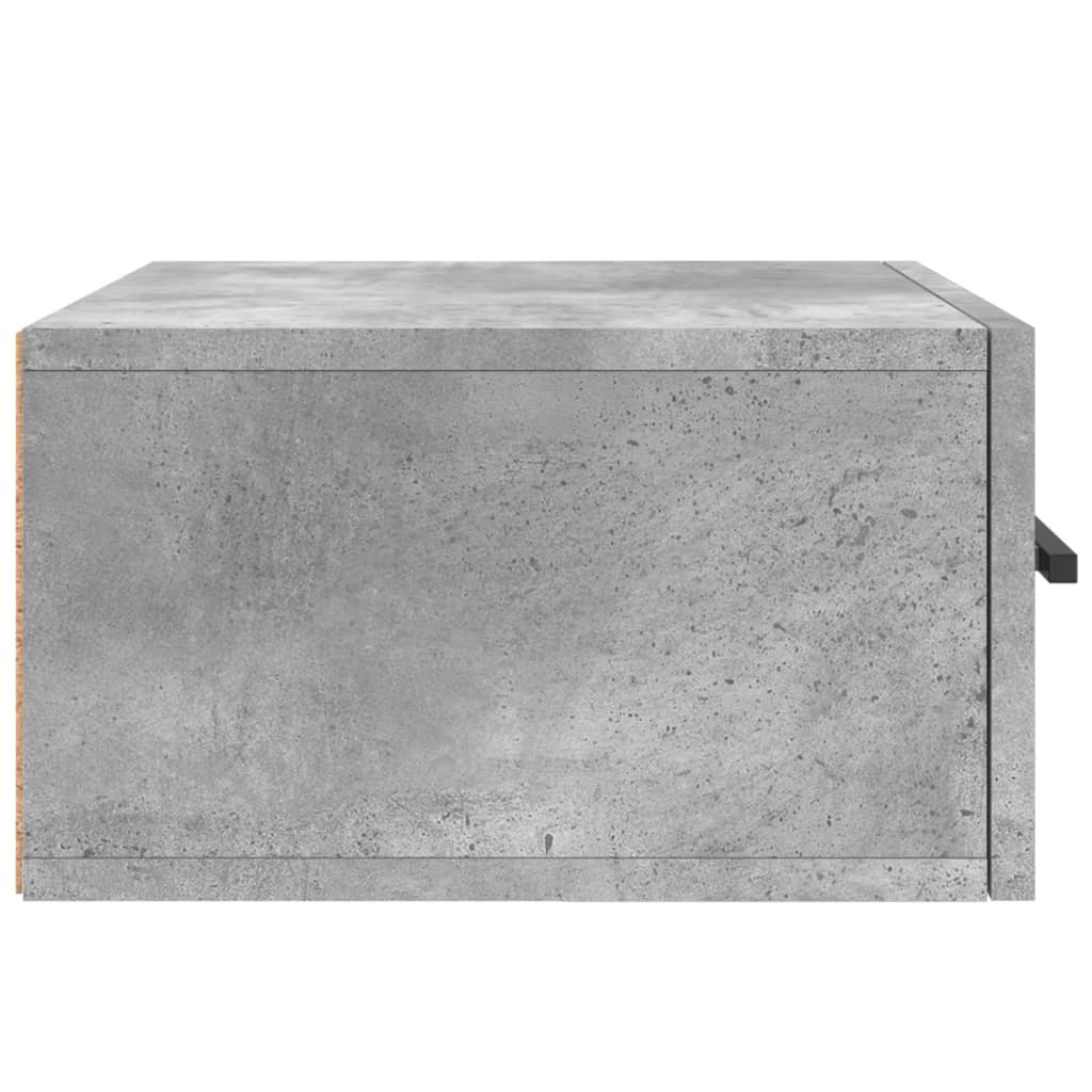 Tables de chevet murales 2 pcs gris béton 35x35x20 cm - XIOS